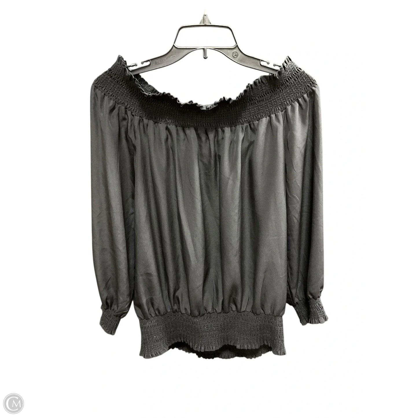 Top 3/4 Sleeve Basic By Michael By Michael Kors In Black, Size: Xl