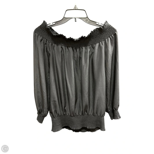 Top 3/4 Sleeve Basic By Michael By Michael Kors In Black, Size: Xl