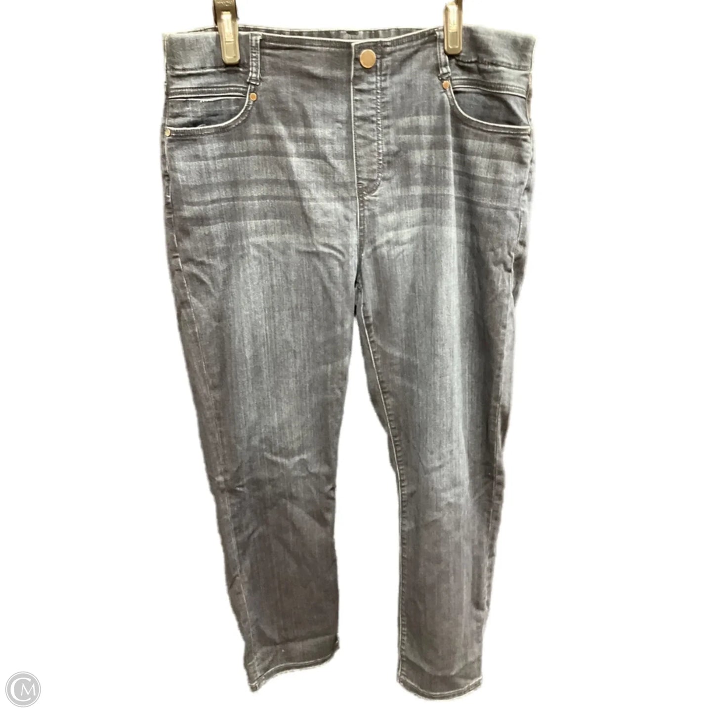 Jeans Straight By Liverpool In Blue Denim, Size: 18
