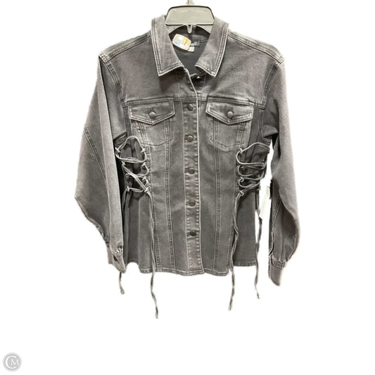 Jacket Denim By Venus In Black, Size: 4