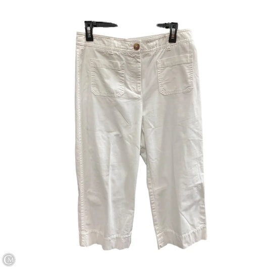 Pants Wide Leg By Talbots In White, Size: 8