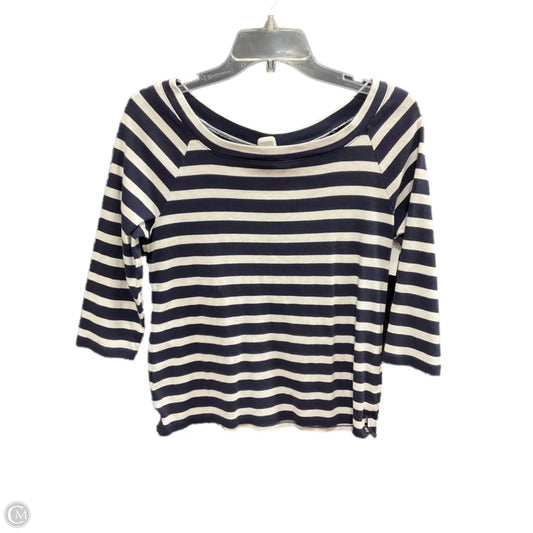 Top 3/4 Sleeve Basic By Talbots In Striped Pattern, Size: Mp