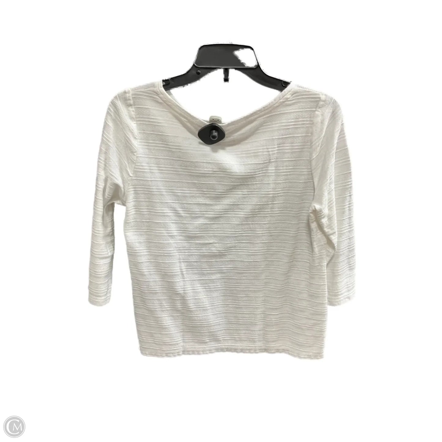 Top 3/4 Sleeve Basic By Talbots In Cream, Size: Mp