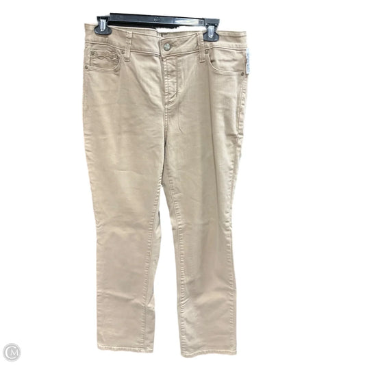 Jeans Straight By Not Your Daughters Jeans In Beige, Size: 12