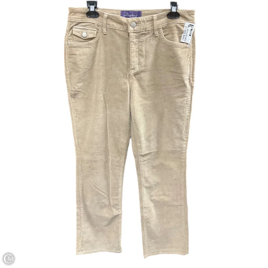 Jeans Straight By Not Your Daughters Jeans In Beige, Size: 12