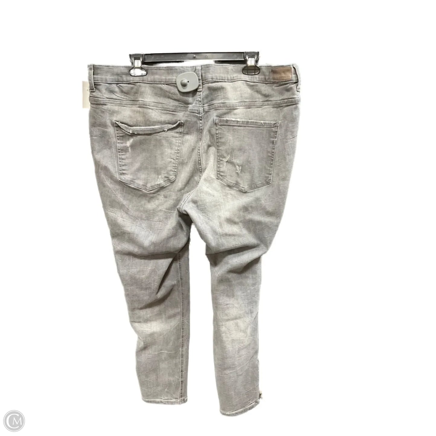 Jeans Skinny By Express In Grey, Size: 18