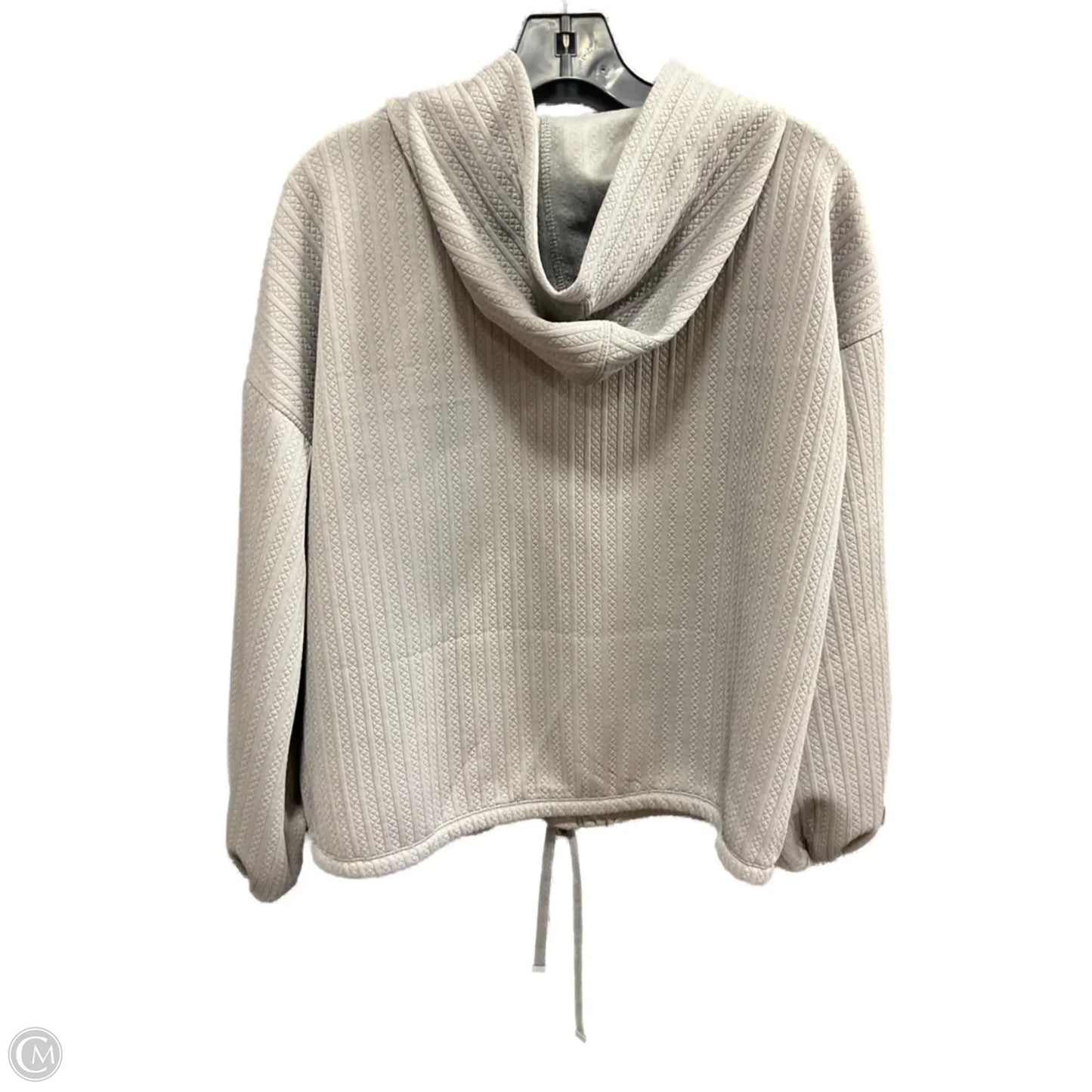 Athletic Top Long Sleeve Hoodie By The North Face In Grey, Size: Xl