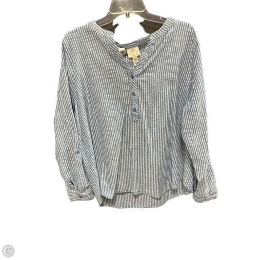 Top Long Sleeve By St Johns Bay In Striped Pattern, Size: Xl