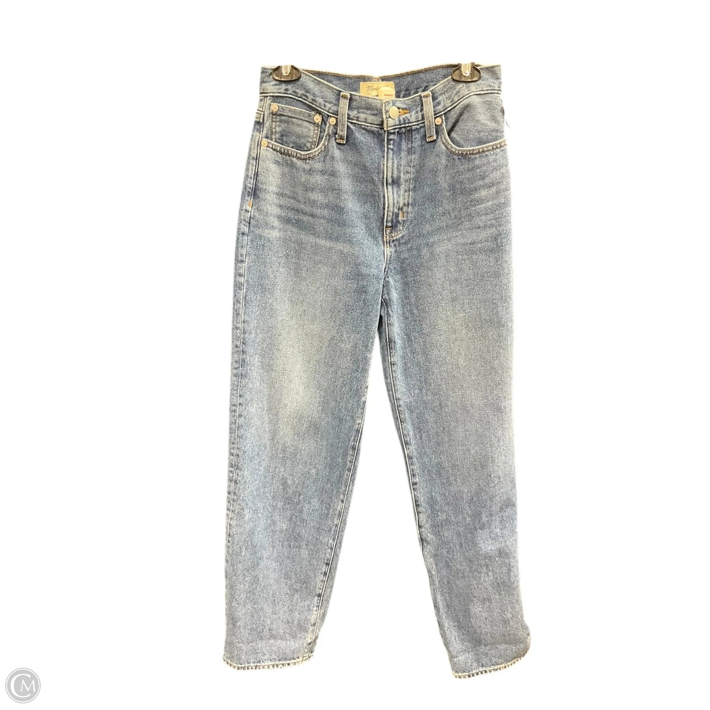 Jeans Straight By Madewell In Blue Denim, Size: 2