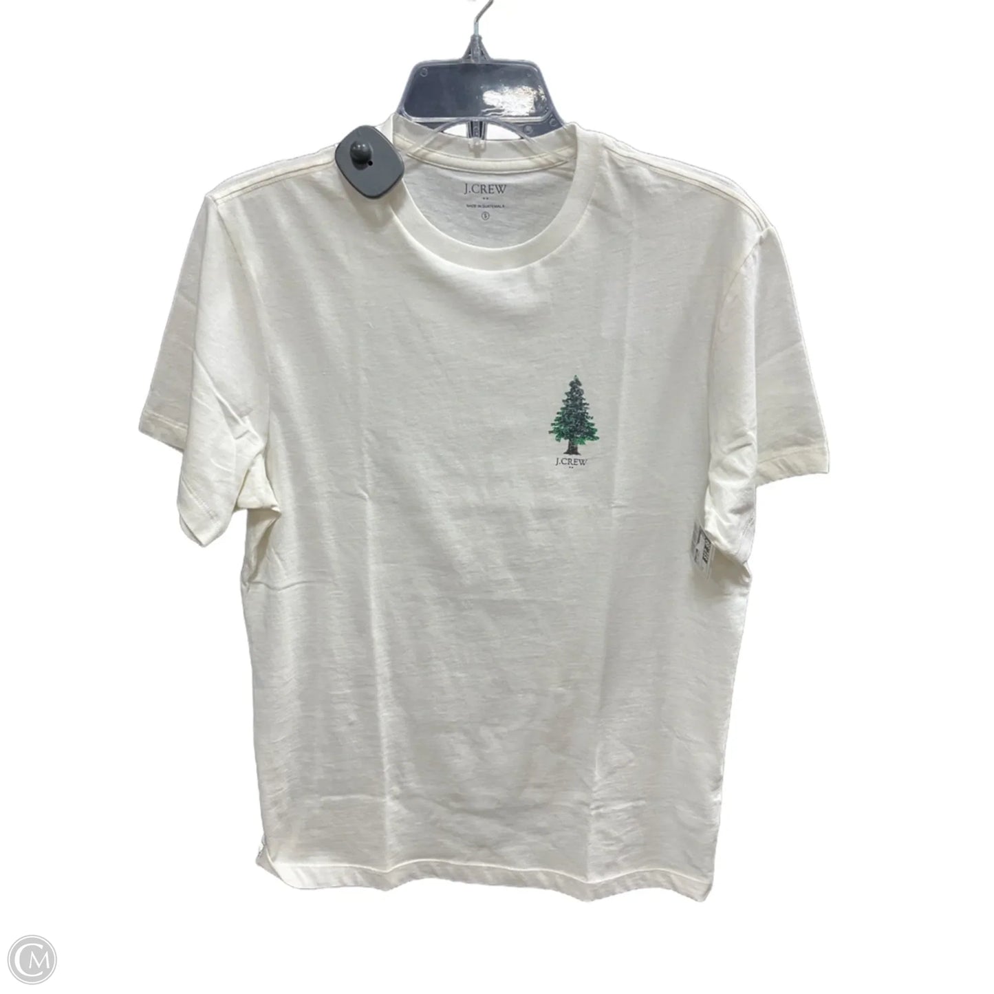 Top Short Sleeve Basic By J. Crew In Cream, Size: S