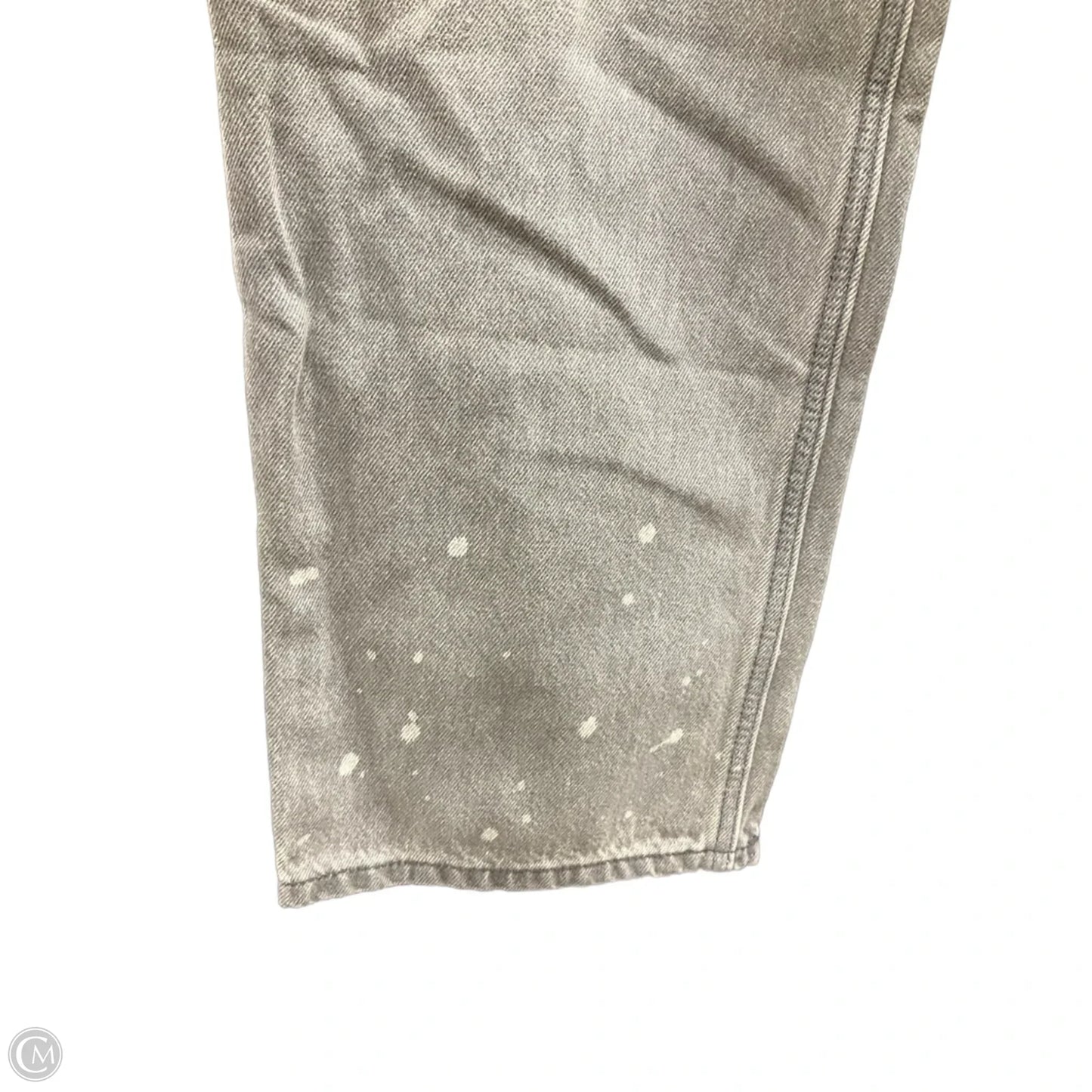 Jeans Straight By Levis In Grey Denim, Size: 12