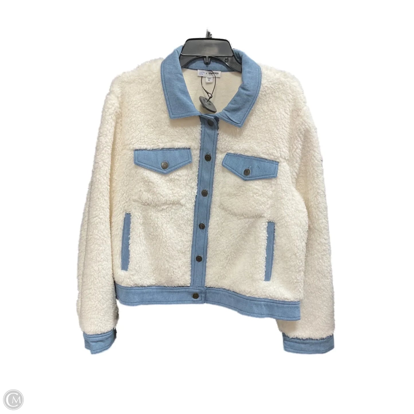 Jacket Other By Sonoma In Blue & White, Size: Xl