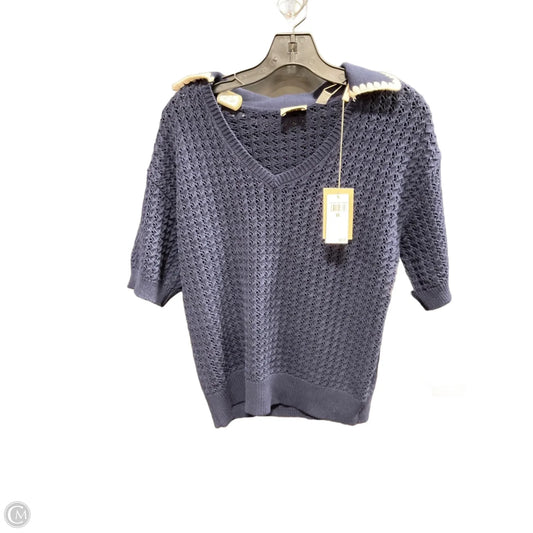 Top Short Sleeve By Elie Tahari In Navy, Size: M