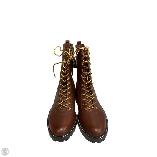 Boots Ankle Heels By J. Crew In Tan, Size: 8