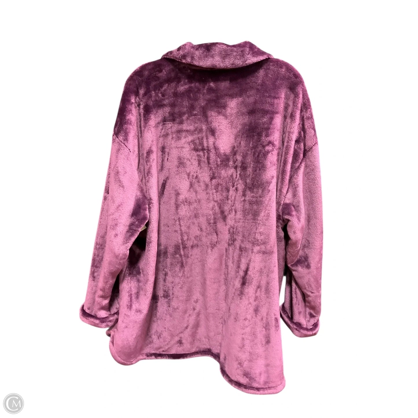Jacket Faux Fur & Sherpa By Torrid In Purple, Size: 2x