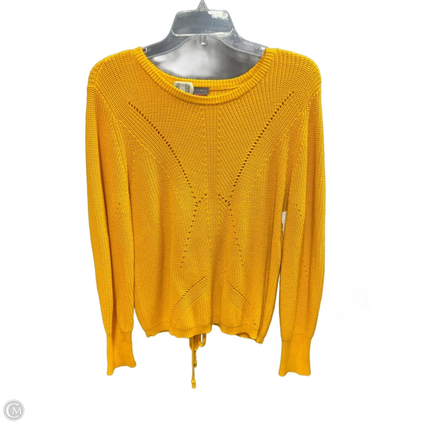Sweater By Vince Camuto In Yellow, Size: M