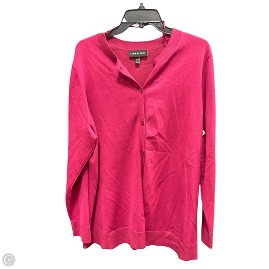 Cardigan By Lane Bryant In Maroon, Size: 18