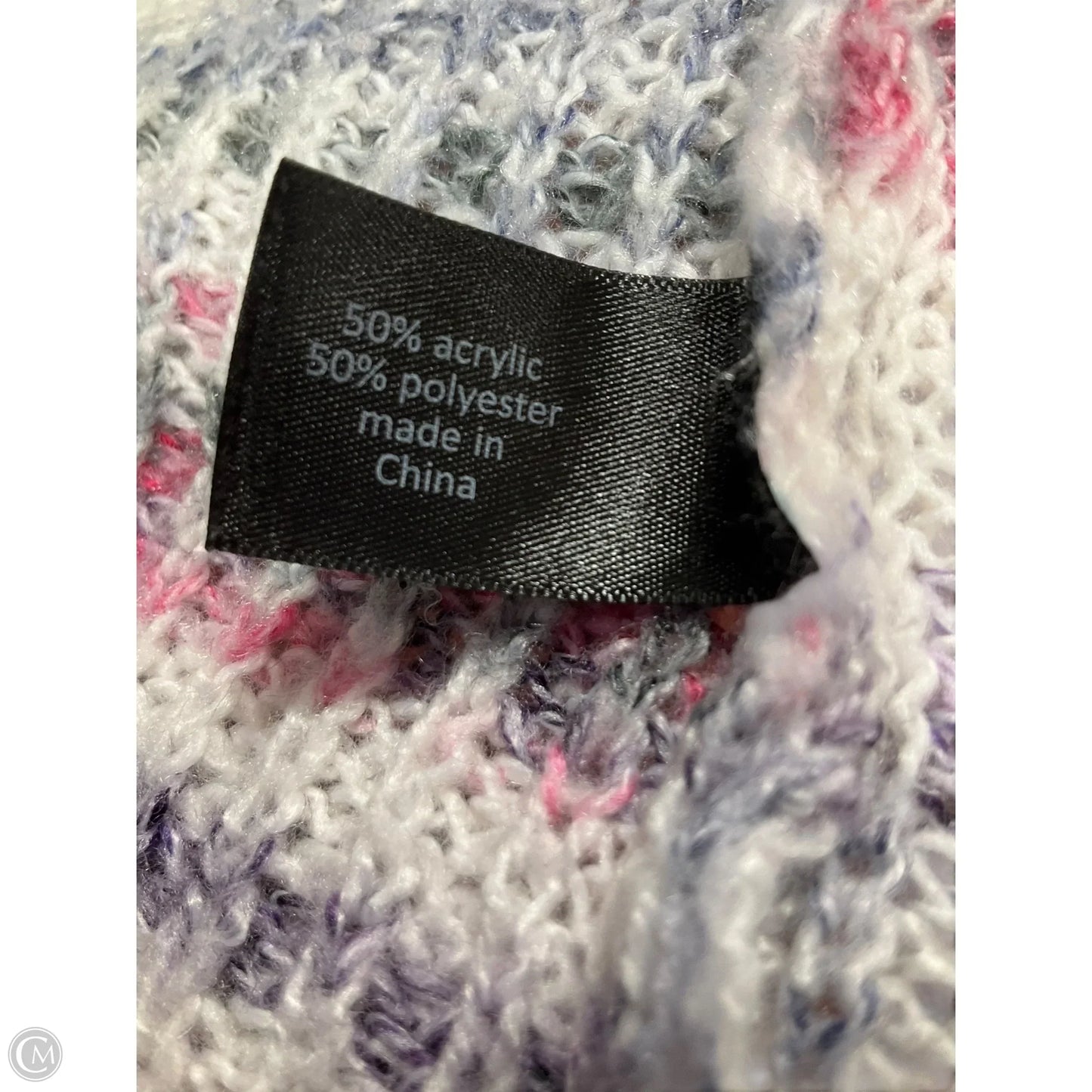 Sweater Cardigan By Lane Bryant In Pink & Purple, Size: 18