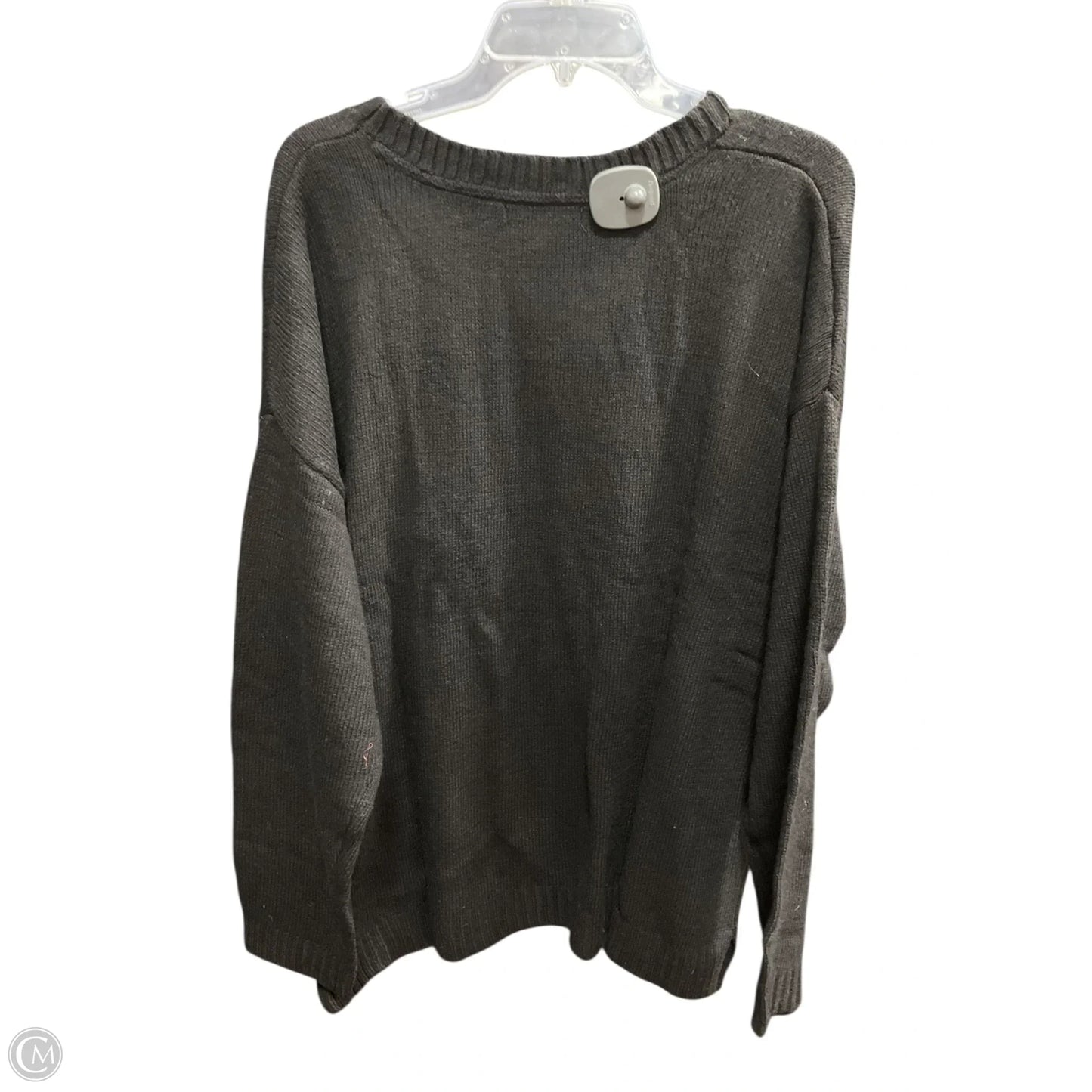Sweater By Ellos In Black & Grey, Size: 22