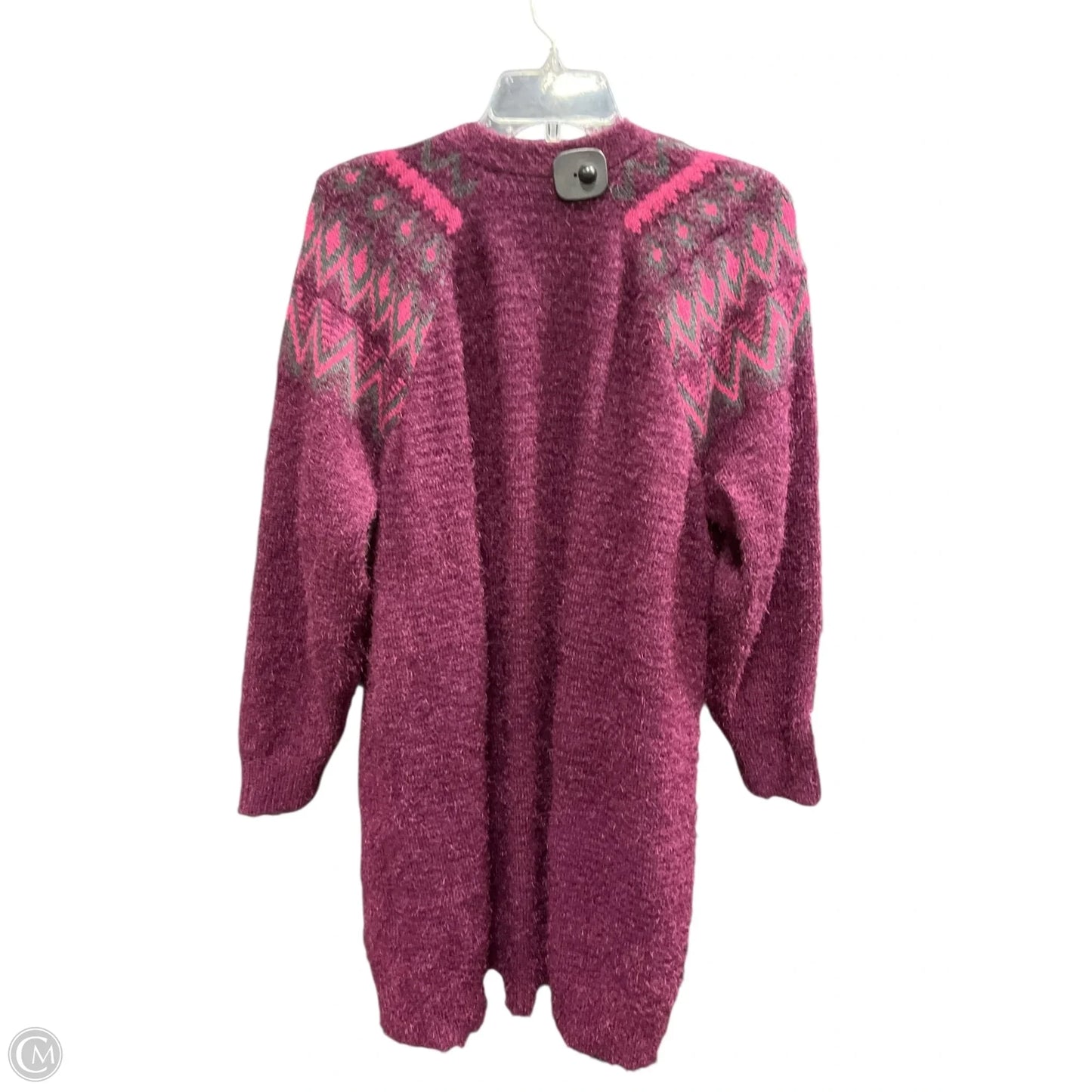 Sweater Cardigan By Lane Bryant In Purple, Size: 18