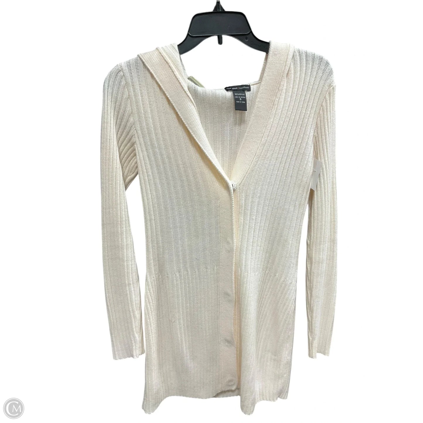 Sweater Cardigan By New York And Co In Cream, Size: S