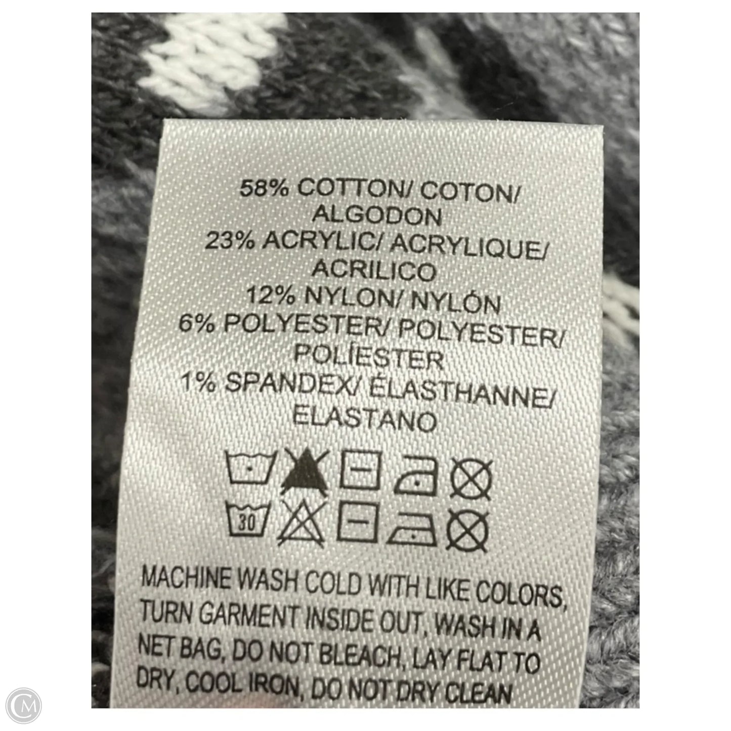 Sweater Cardigan By Lucky Brand In Animal Print, Size: L