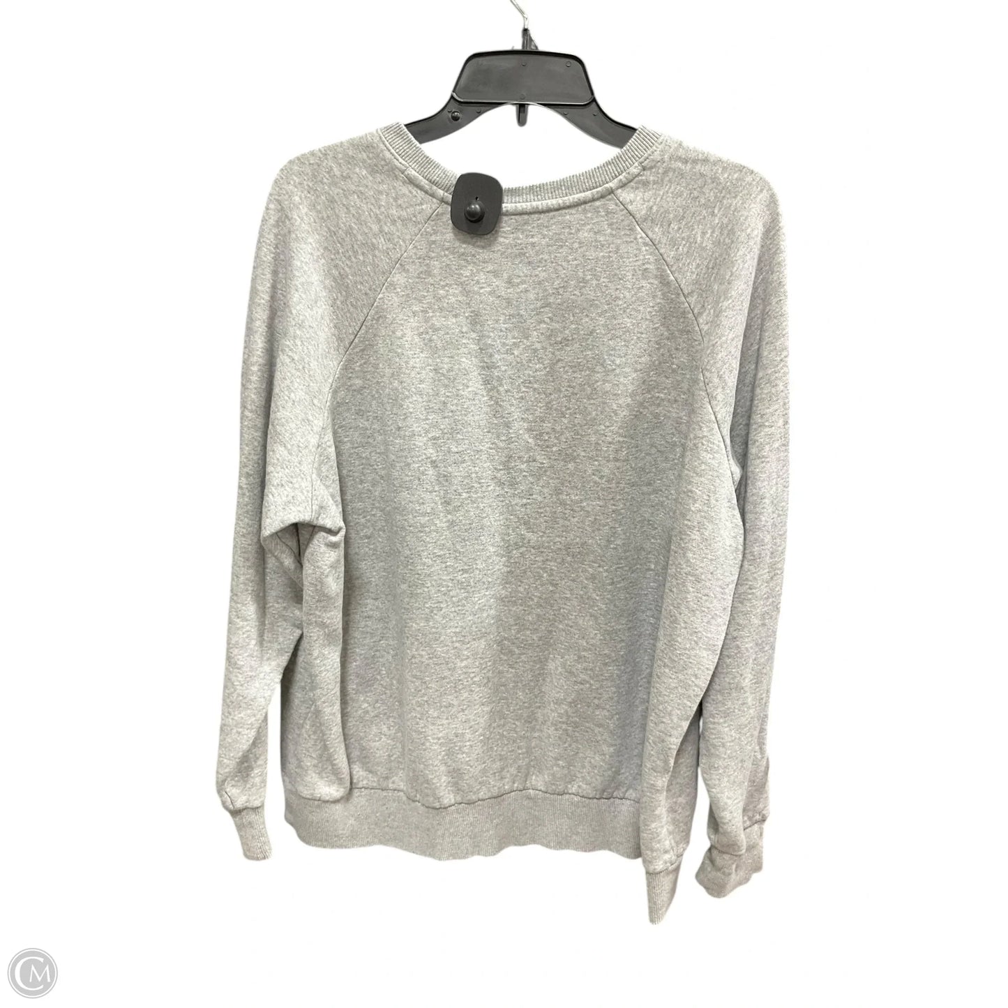 Athletic Top Long Sleeve Collar By Under Armour In Grey, Size: Xl