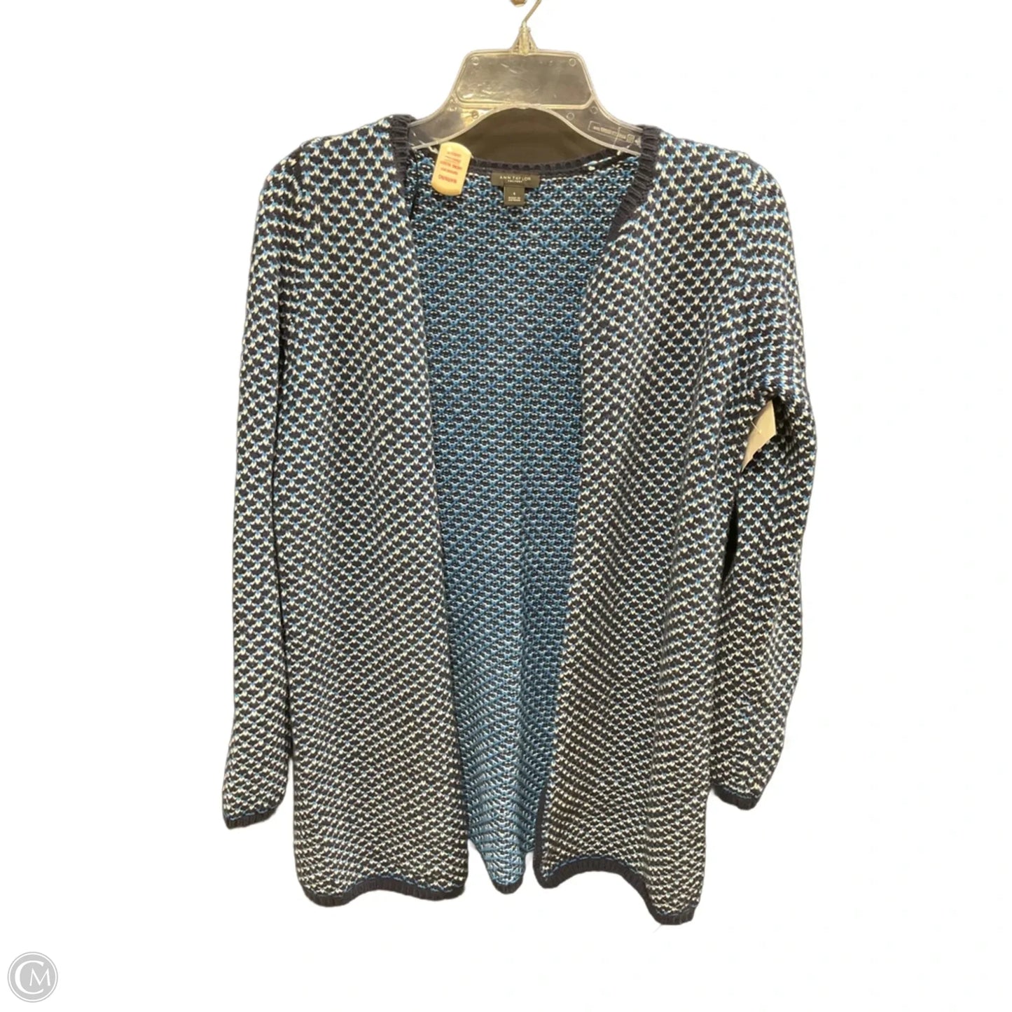 Sweater Cardigan By Ann Taylor In Blue, Size: S