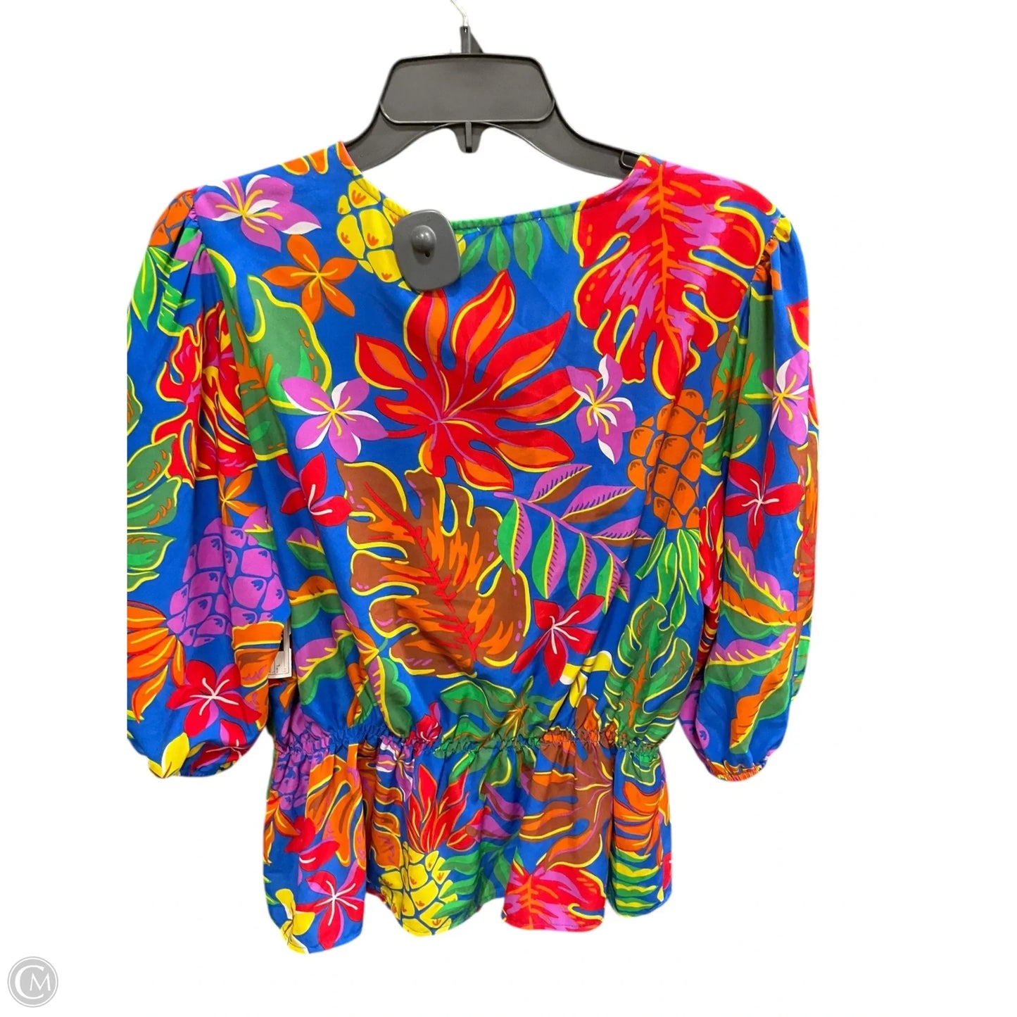 Top Short Sleeve Basic By Indigo Blue In Multi-colored, Size: L