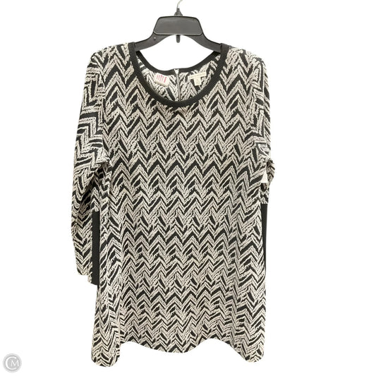 Dress Casual Short By Cato In Black & White, Size: Xl