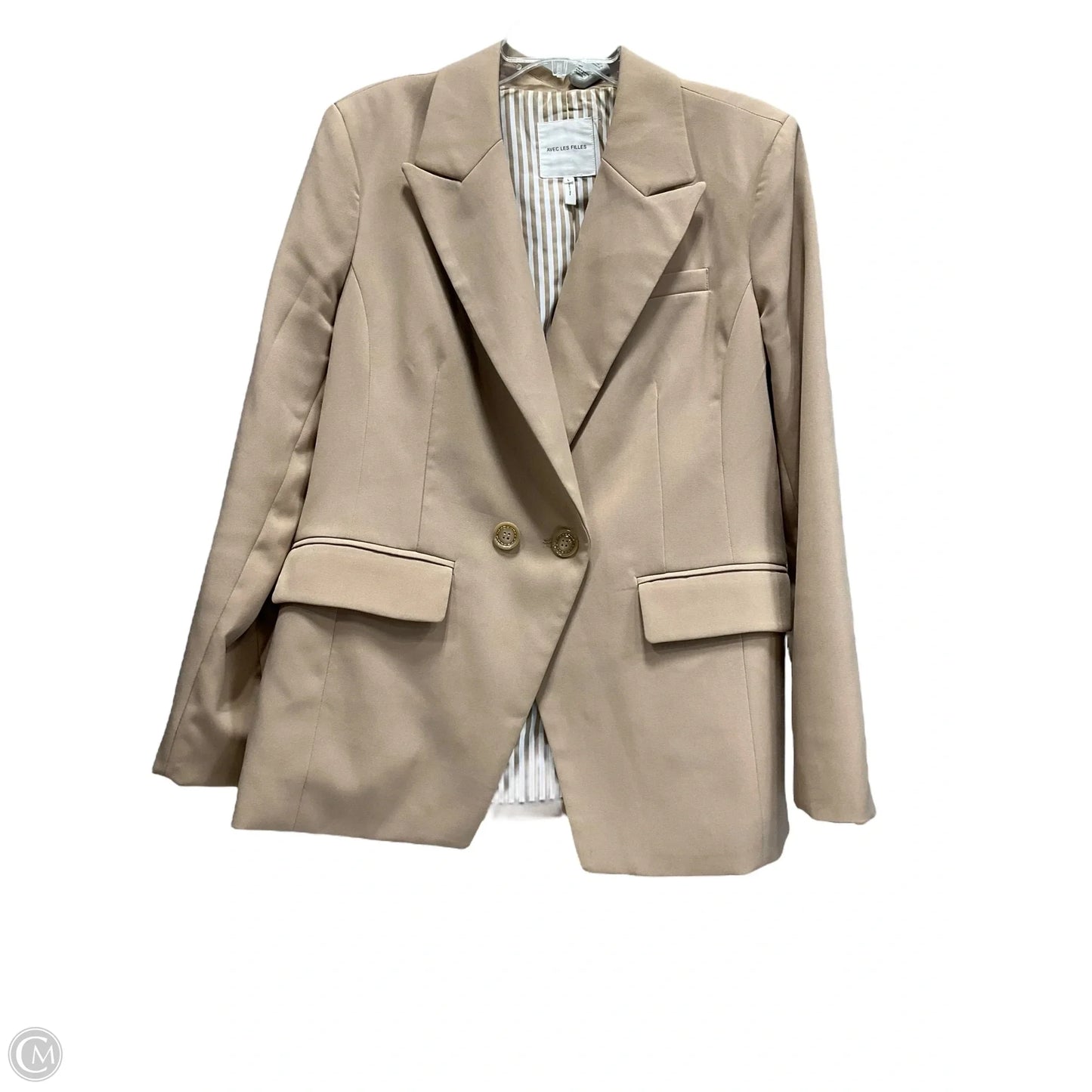 Blazer By Avec Les Filles In Tan, Size: L
