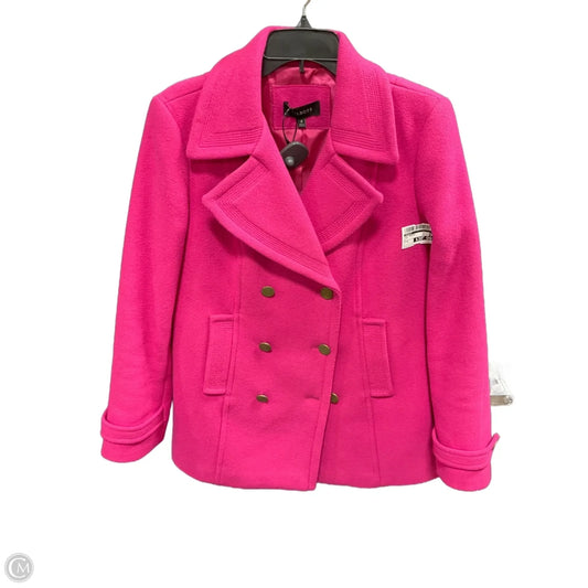 Coat Peacoat By Talbots In Pink, Size: 8