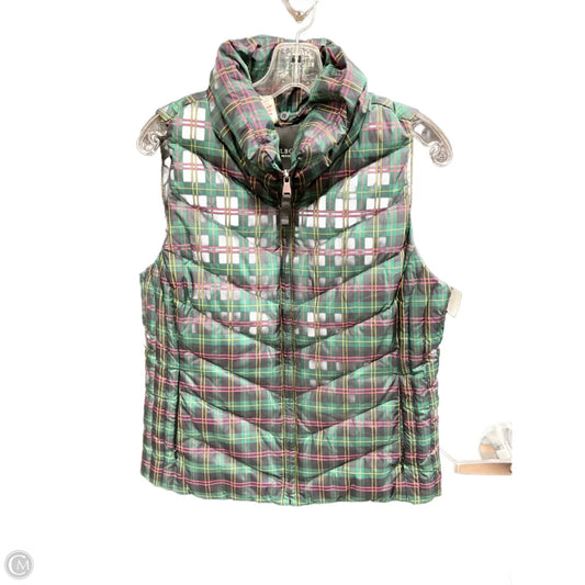 Vest Puffer & Quilted By Talbots In Blue & Green, Size: Lp