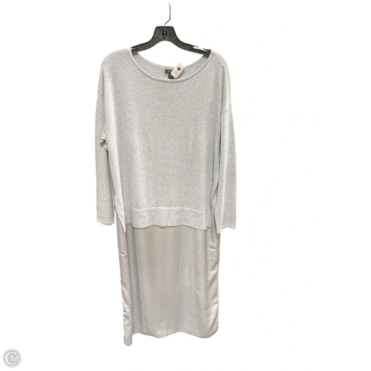 Dress Casual Maxi By J. Jill In Grey, Size: M