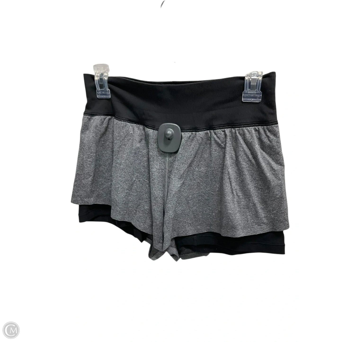 Athletic Shorts By Lululemon In Black & Grey, Size: 8