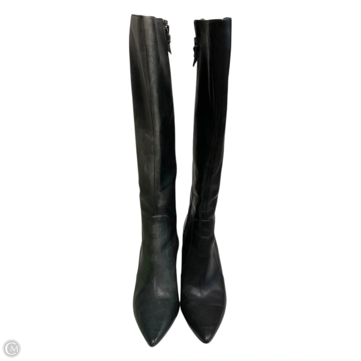 Boots Knee Heels By Via Spiga In Black, Size: 9