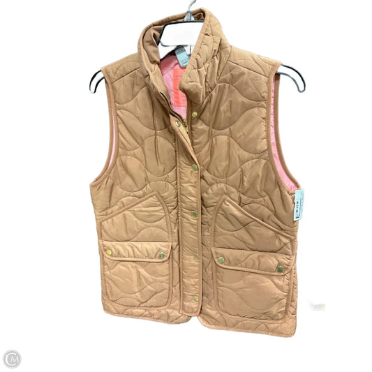 Vest Puffer & Quilted By J. Crew In Tan, Size: S
