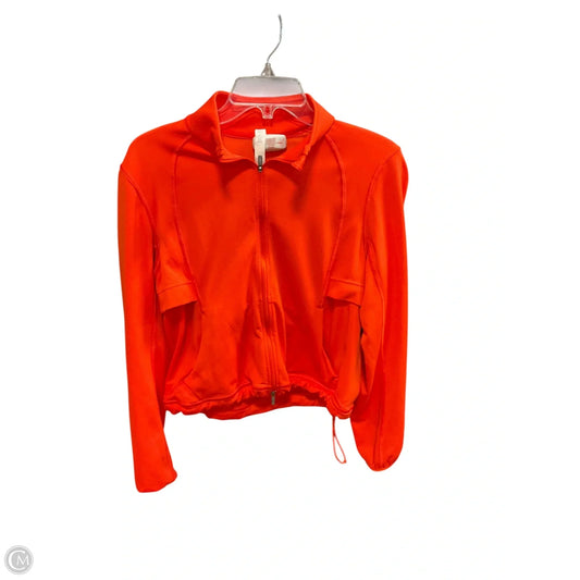 Athletic Jacket By Lululemon In Orange, Size: 6