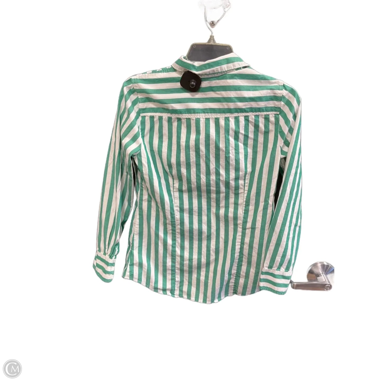 Blouse Long Sleeve By J. Crew In Striped Pattern, Size: Xs