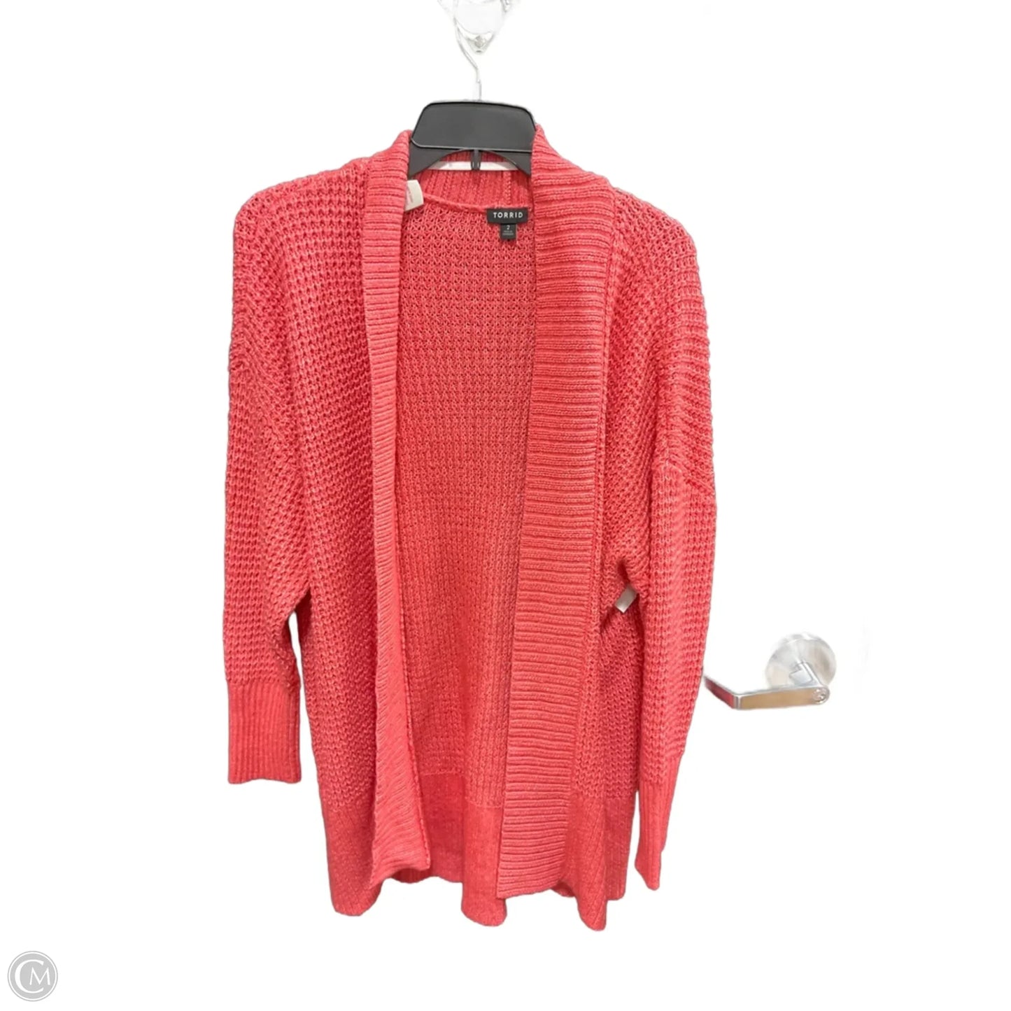 Sweater Cardigan By Torrid In Orange, Size: 1x