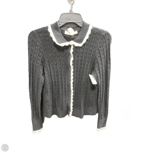 Cardigan By Loft In Black & White, Size: L