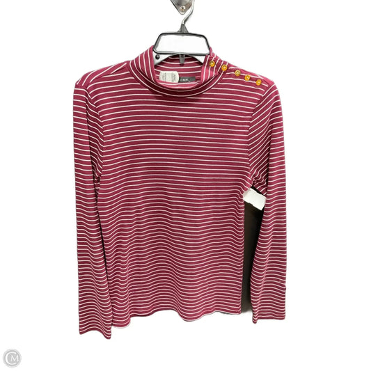 Top Long Sleeve Basic By J. Crew In Striped Pattern, Size: M