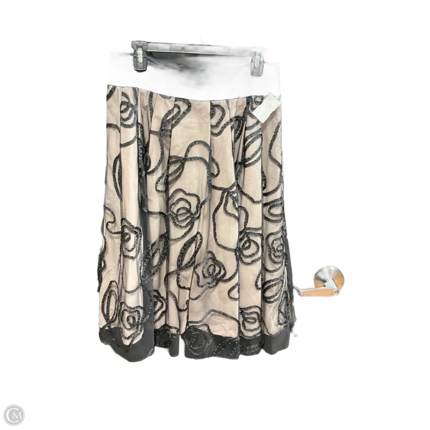 Skirt Designer By Lafayette 148 In Black & Tan, Size: 8