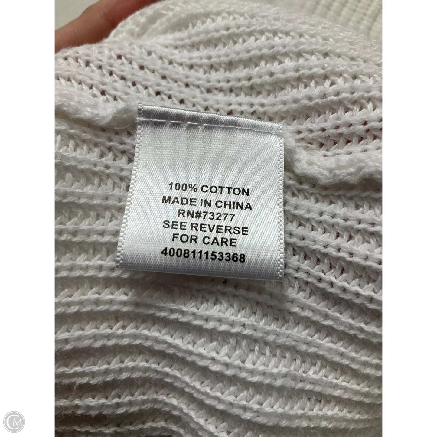 Sweater By Elle In White, Size: S