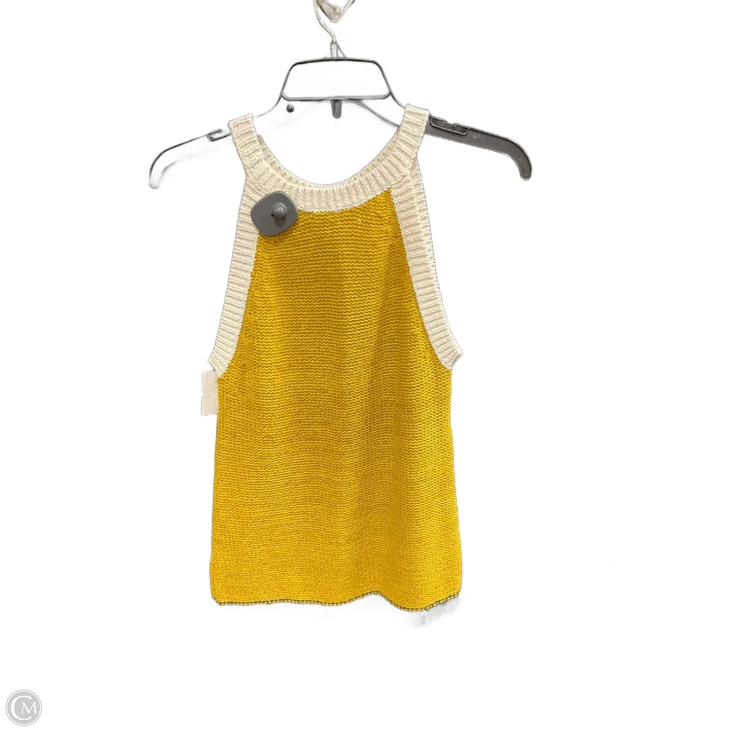 Top Sleeveless Basic By Moth In Yellow, Size: S