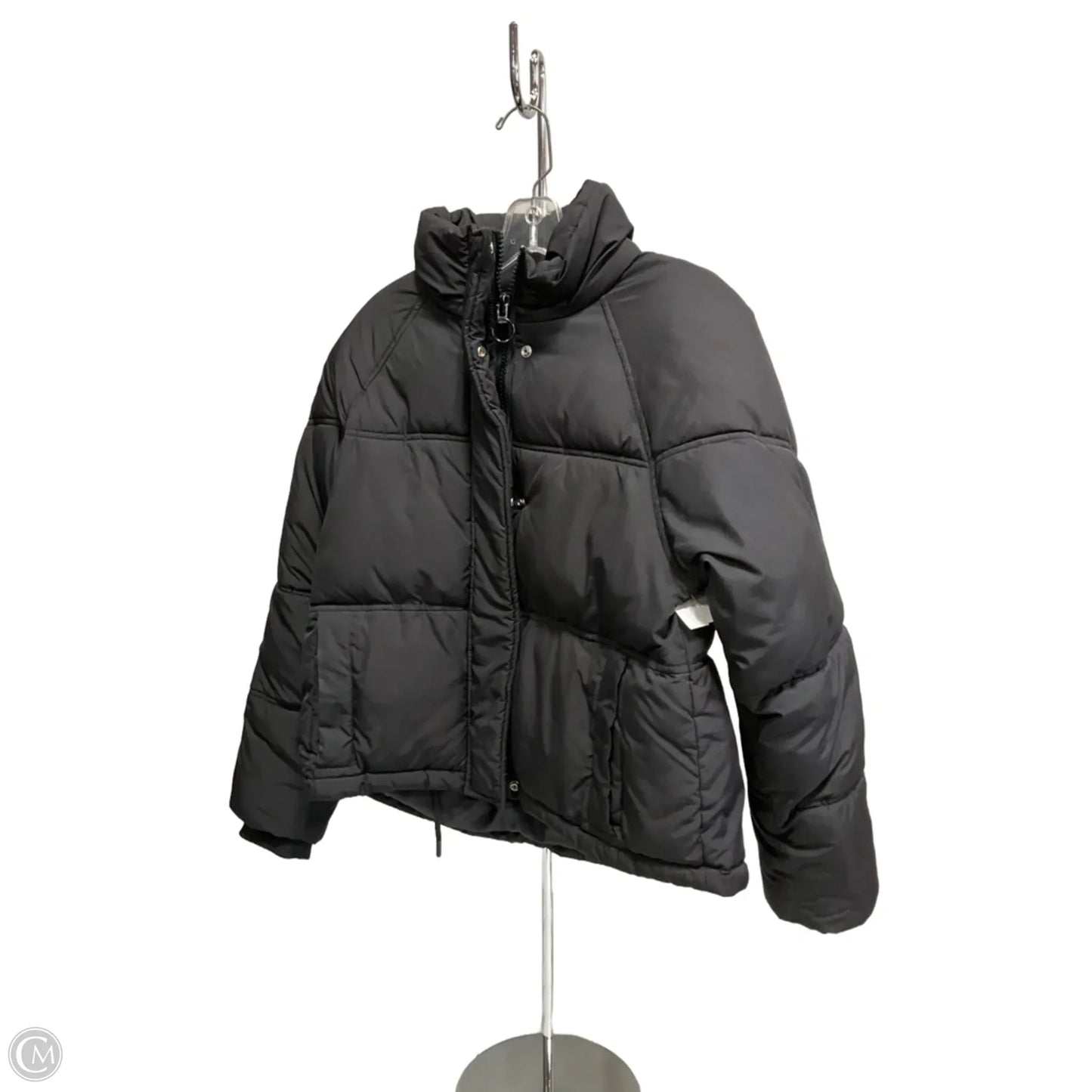 Jacket Puffer & Quilted By Top Shop In Black, Size: 10