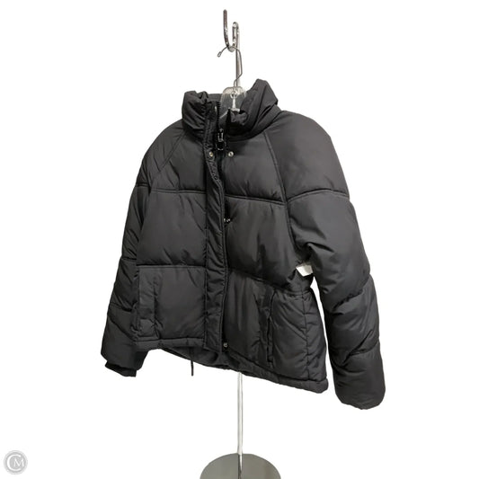 Jacket Puffer & Quilted By Top Shop In Black, Size: 10
