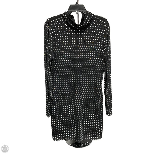 Dress Party Short By Steve Madden In Black & Silver, Size: L