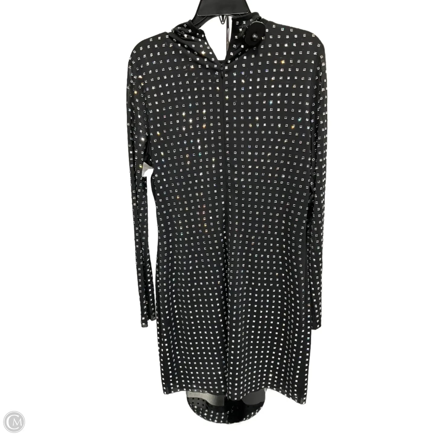 Dress Party Short By Steve Madden In Black & Silver, Size: L