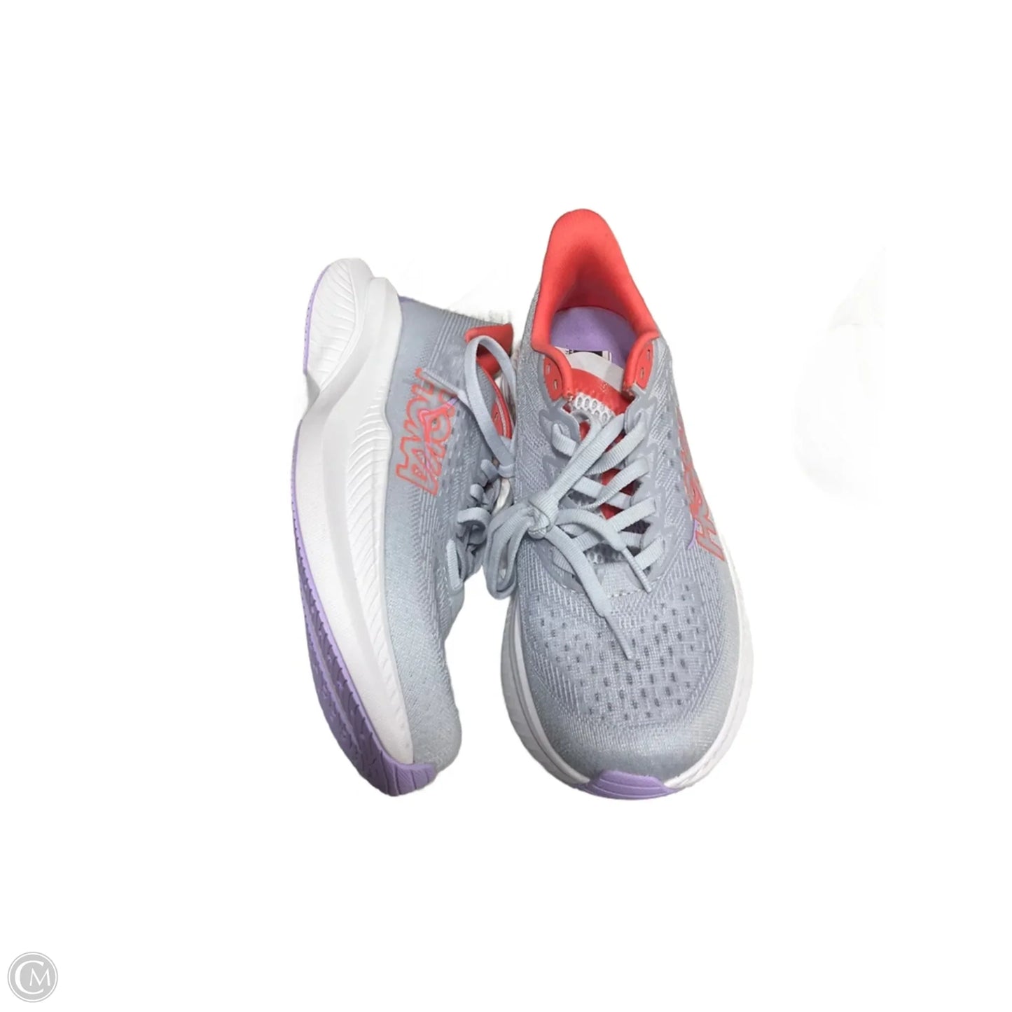Shoes Athletic By Hoka In Grey & Orange, Size: 6.5